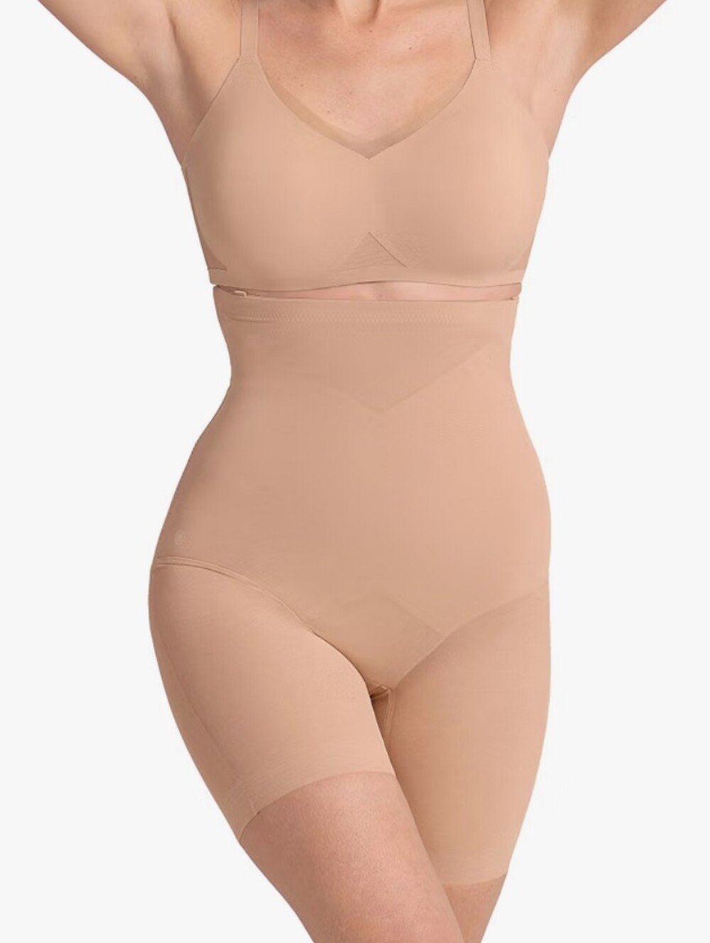 HONEYLOVE SuperPower Short Shapewear  Size L Sand Color